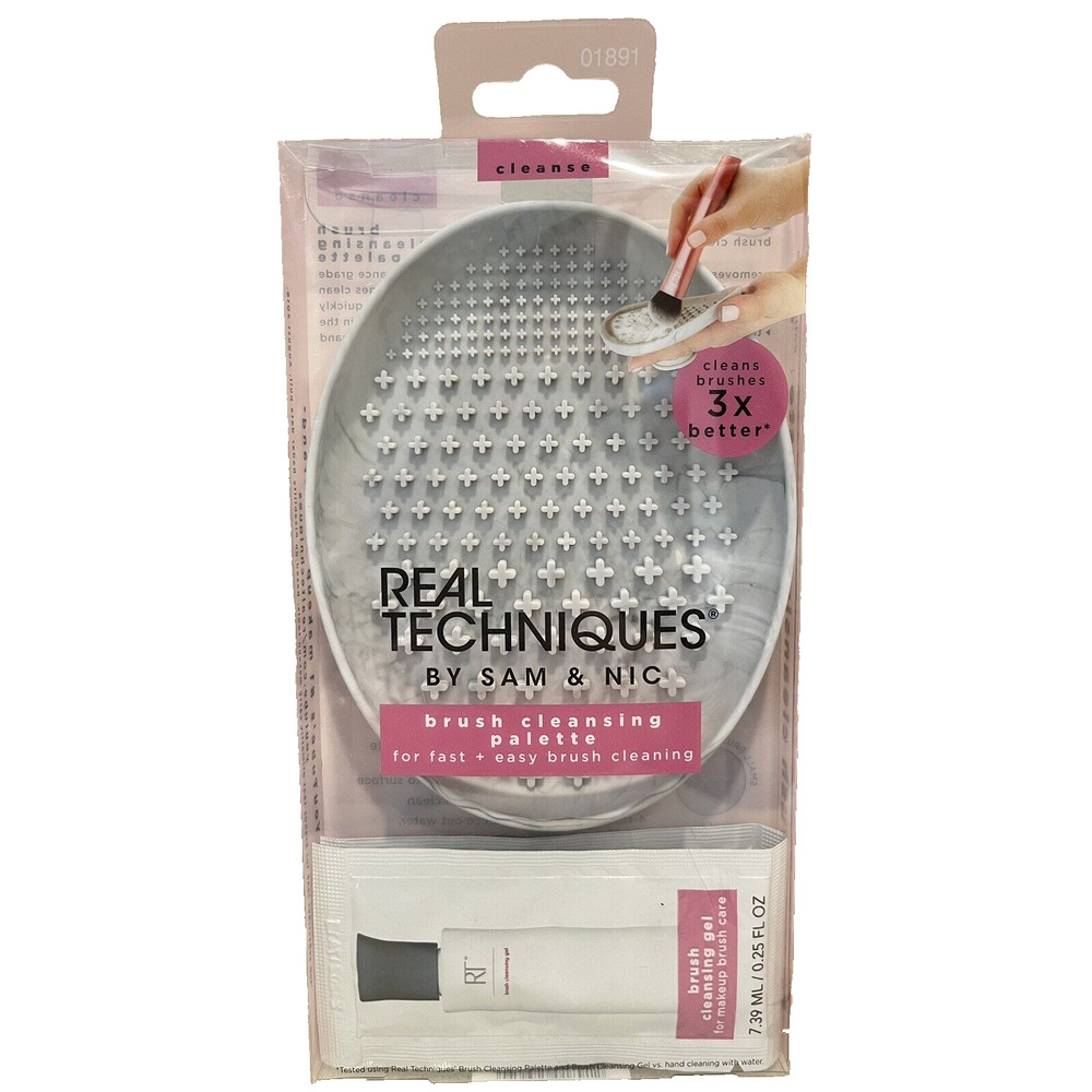 Brush Cleaning Palette w/ Cleansing Gel~ Real Techniques By Sam & Nic *NEW*